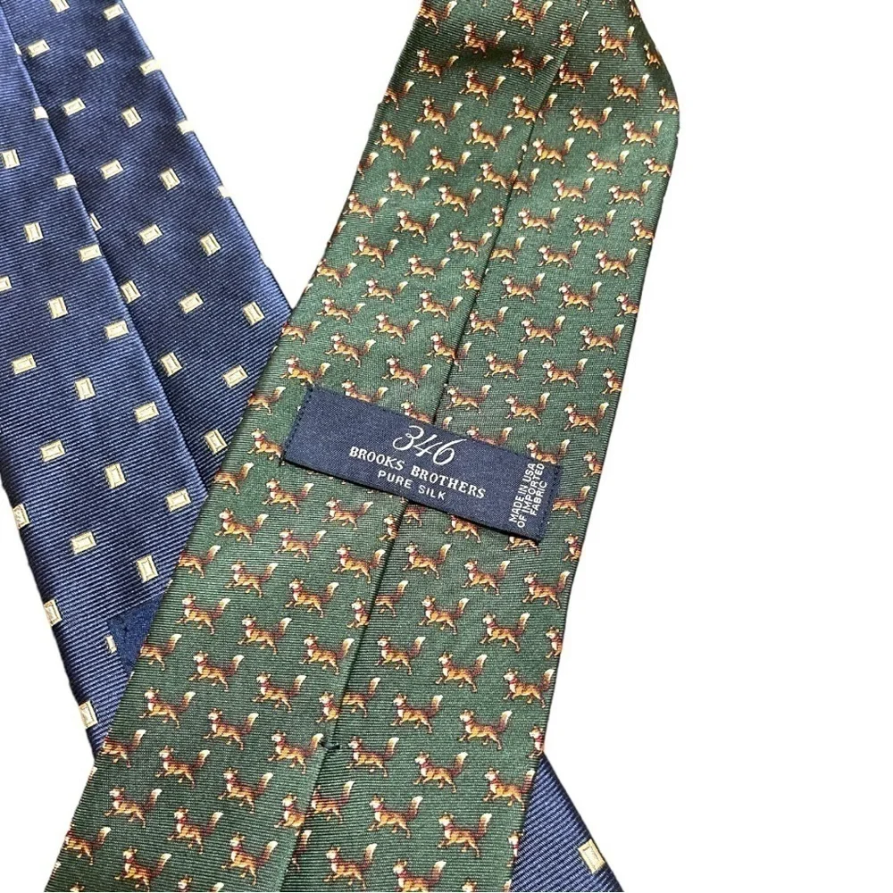 346 BROOKS BROTHERS, MENS SILK TIES.